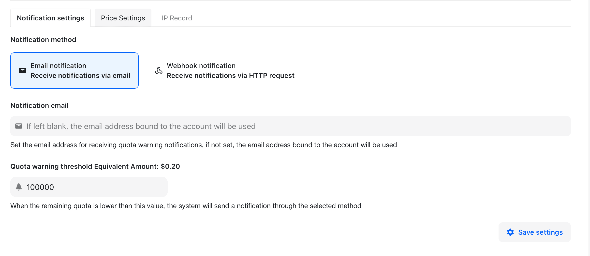 Email Notification